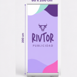 Pendón Roller de 80x200 cm