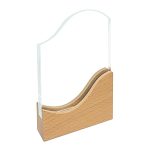 Galvano Cristal con Base de Madera RIV26 - Imagen 2