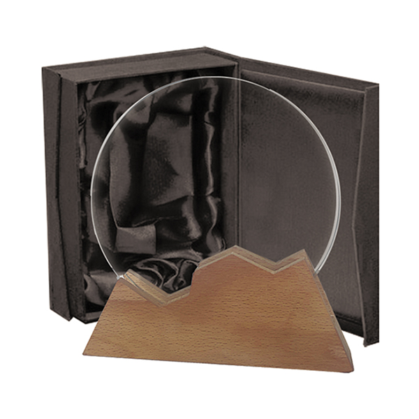 blas-25-caja Galvano Cristal con Base de Madera RIV25 - Imagen 1