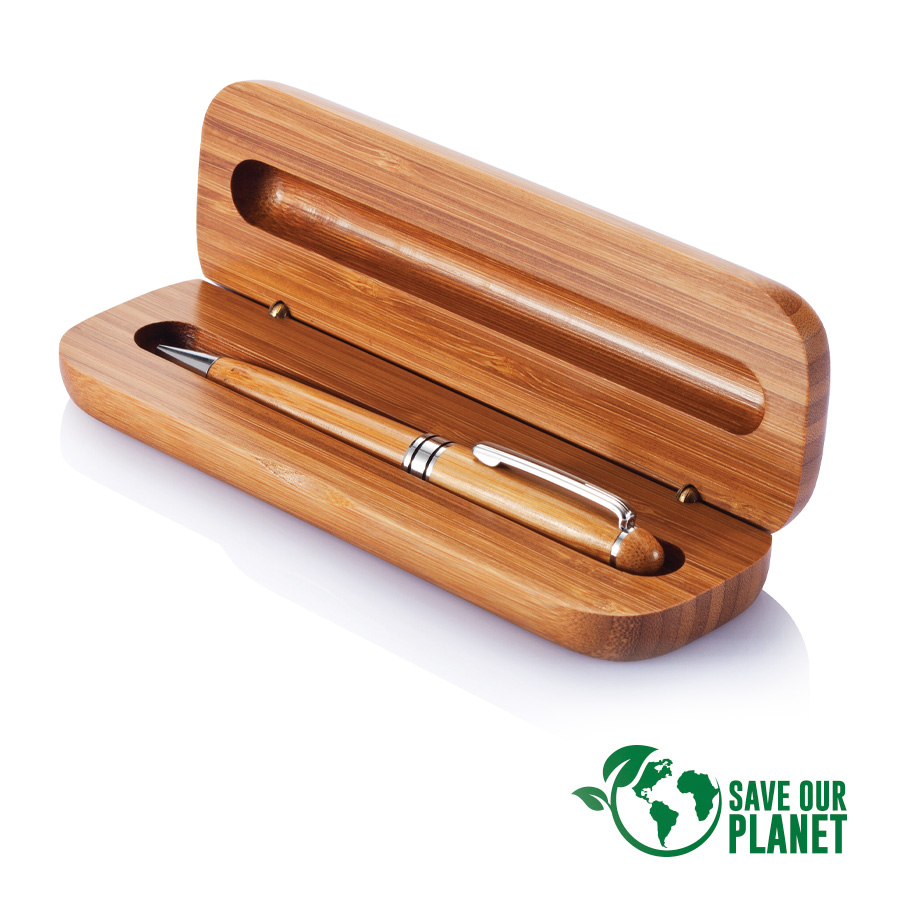 B41-SOP Set Bolígrafo Estuche de Bamboo - Imagen 1
